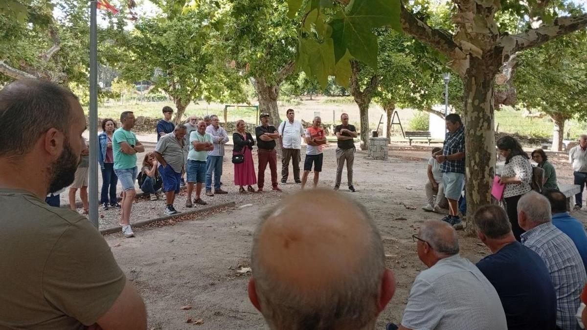 Asamblea de viticultores de la DO Rías Baixas del Sindicato Labrego Galego.