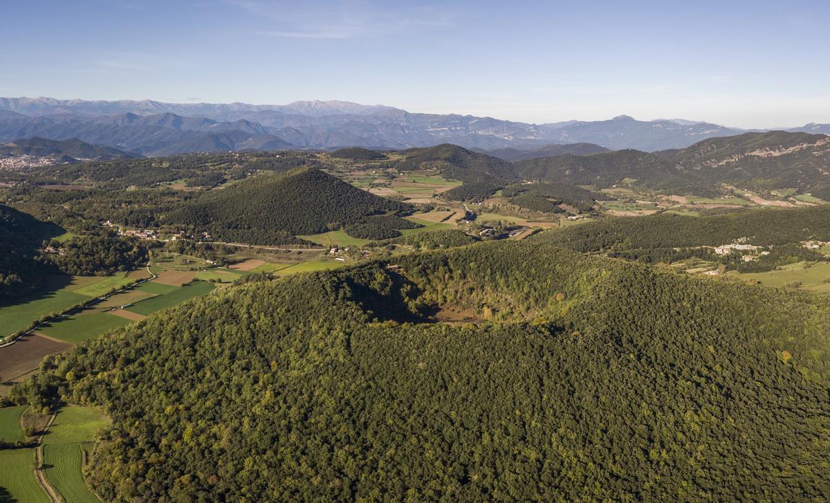 Este lugar es el mejor exponente de paisaje volcánico de la península Ibérica.