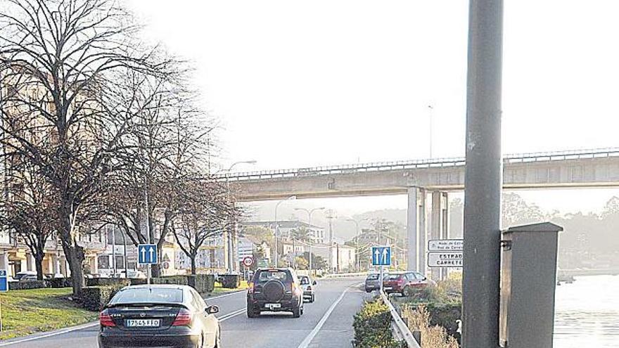 El carril que sería reemplazado por un paseo marítimo