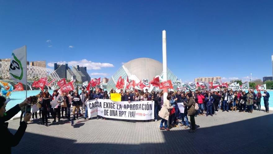 Huelga y protesta de los empleados de CACSA.