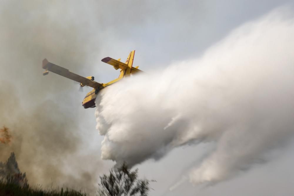 Incendio de grandes dimensiones en el centro de Portugal.