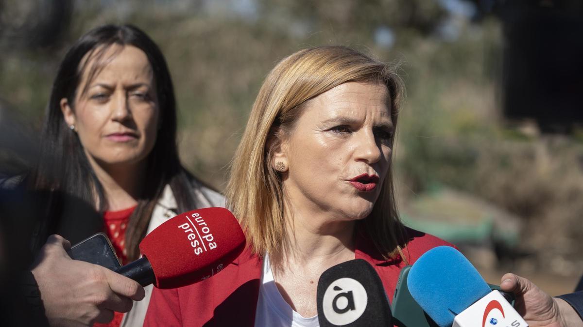 La delegada del Gobierno Pilar Bernabé en Catarroja.