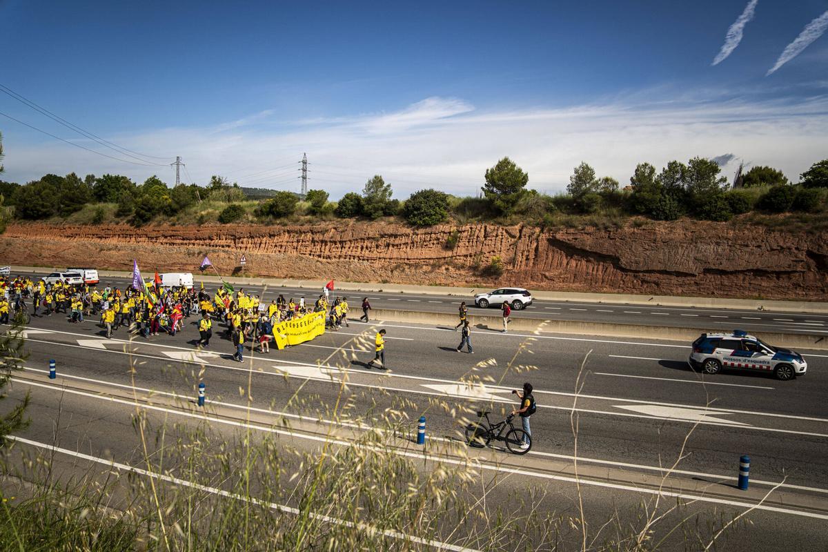 Les fots de la jornada de vaga dels docents a la Catalunya central aquest dijous