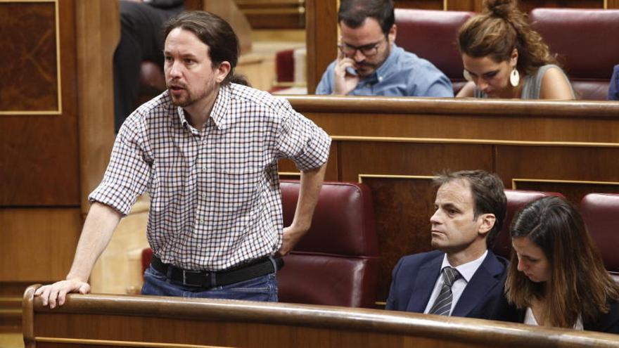 Pablo Iglesias, durant el darrer debat d&#039;investidura