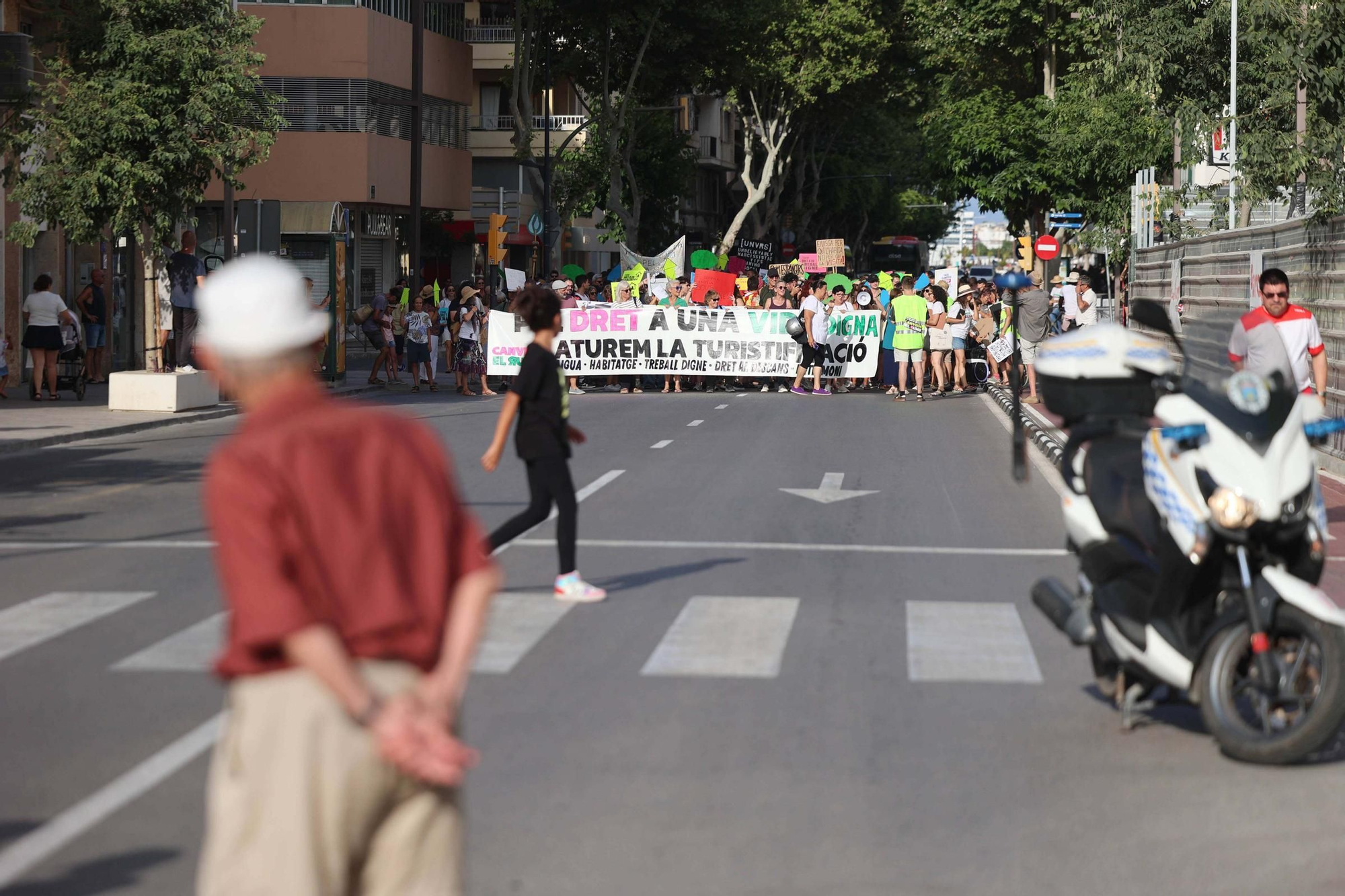 Manifestación contra la masificación turística en Ibiza