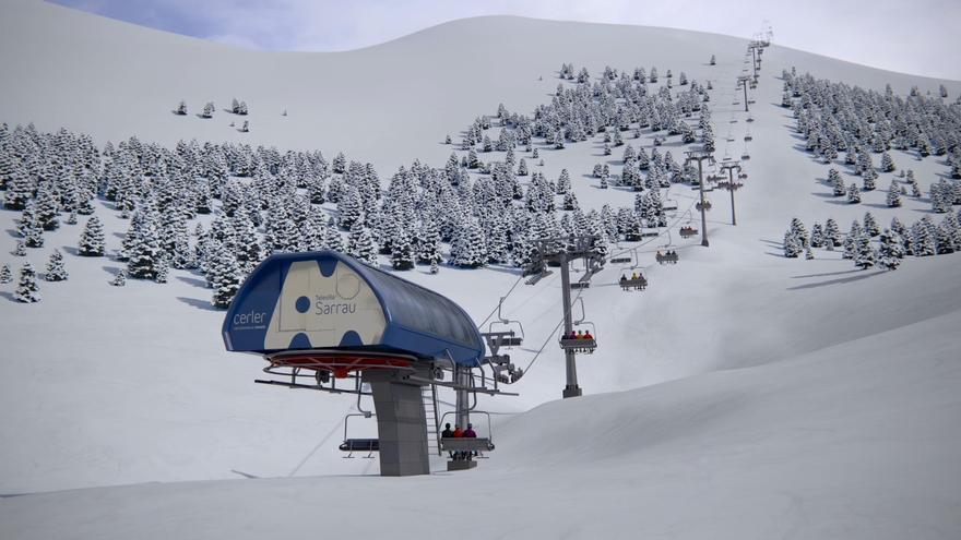 Aramón impulsa la modernización de la estación de Cerler: así es el nuevo telesilla Sarrau