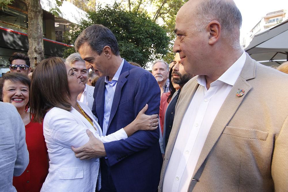 De paseo electoral con Pedro Sánchez