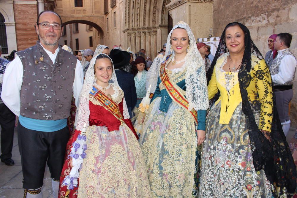 Falleras mayores 2019 en la Procesión de la Virgen