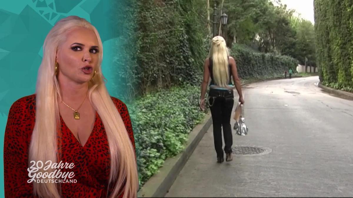 Daniela Katzenberger auf dem Weg zur Playboy Mansion.