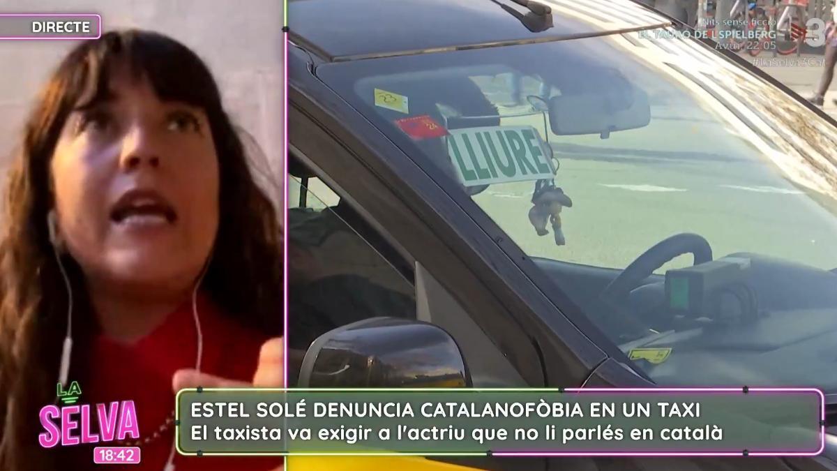 Una actriz denuncia catalanofobia y responde con firmeza a un taxista