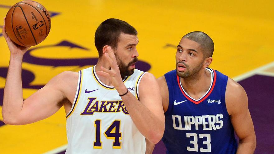 Marc Gasol, en su debut con los Lakers.