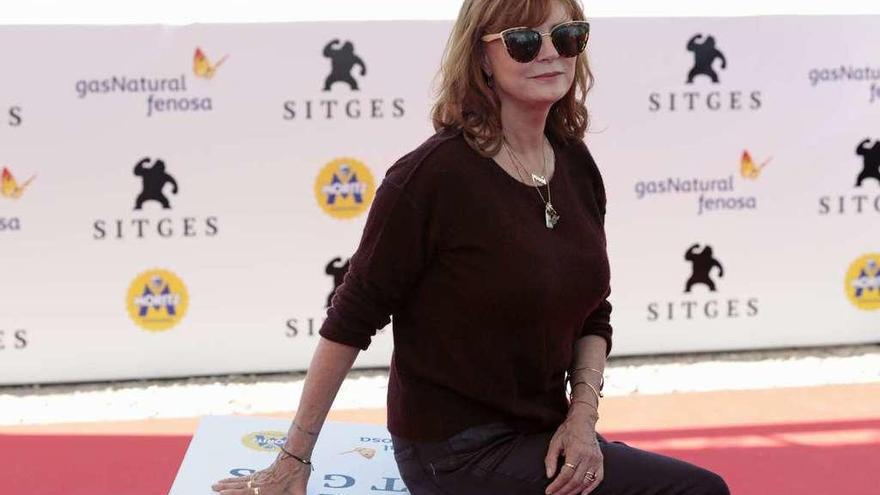 La actriz Susan Sarandon, ayer, en Sitges.