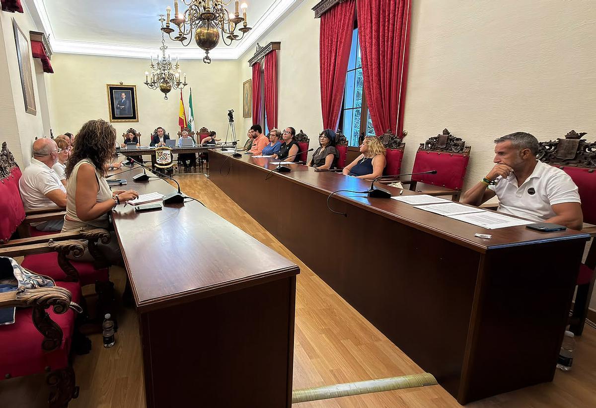 Un momento del pleno celebrado por la Corporación de Priego.