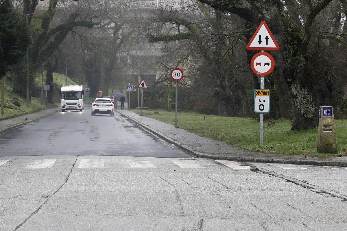 En la imagen, la carretera DP-7801 de San Lourenzo a Vidán.