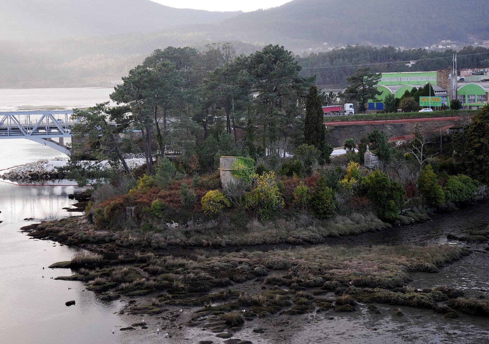 La isla de Medal antes de la rehabilitación