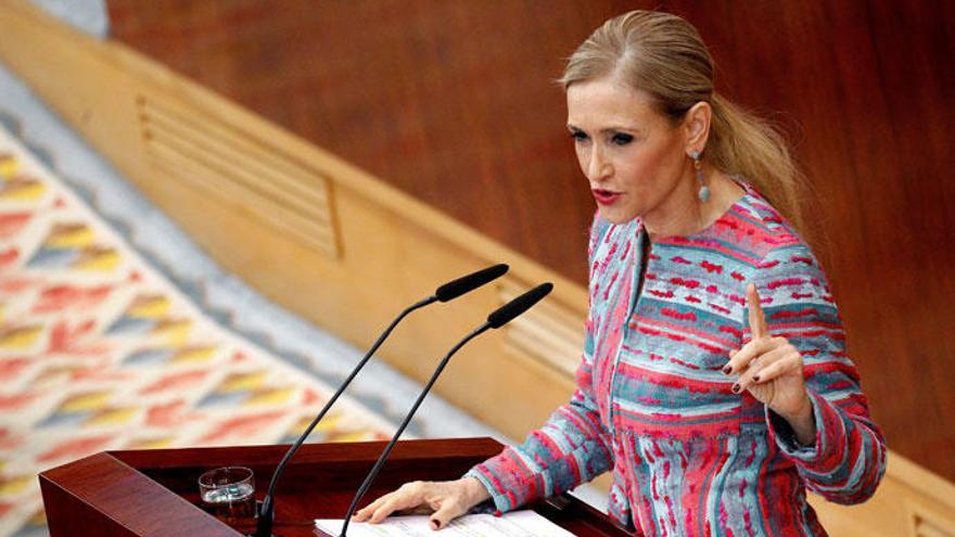 Cifuentes, durante su comparecencia.