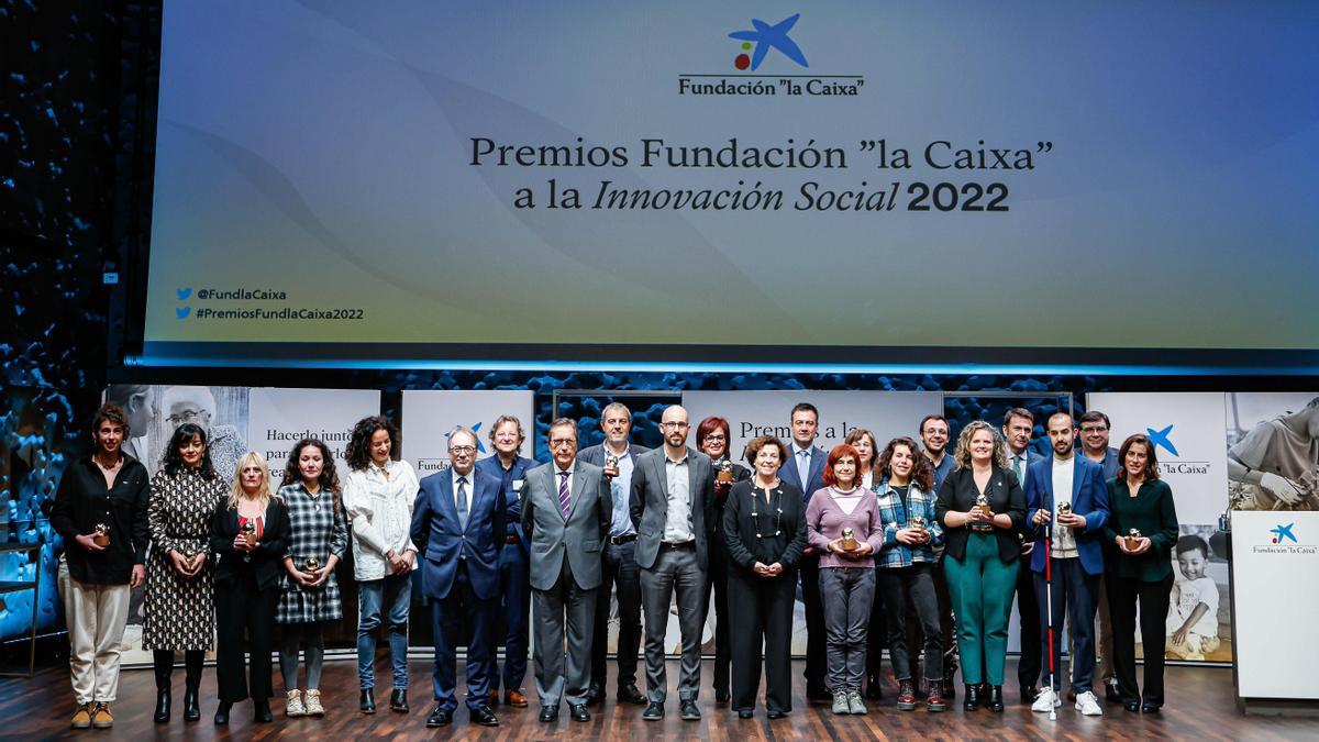 Los ganadores de Premios Fundación la Caixa a la Innovación Social 2022 han recogido sus premios en CaixaForum Madrid.