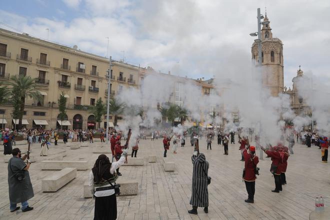 Trabucà en el centro de València
