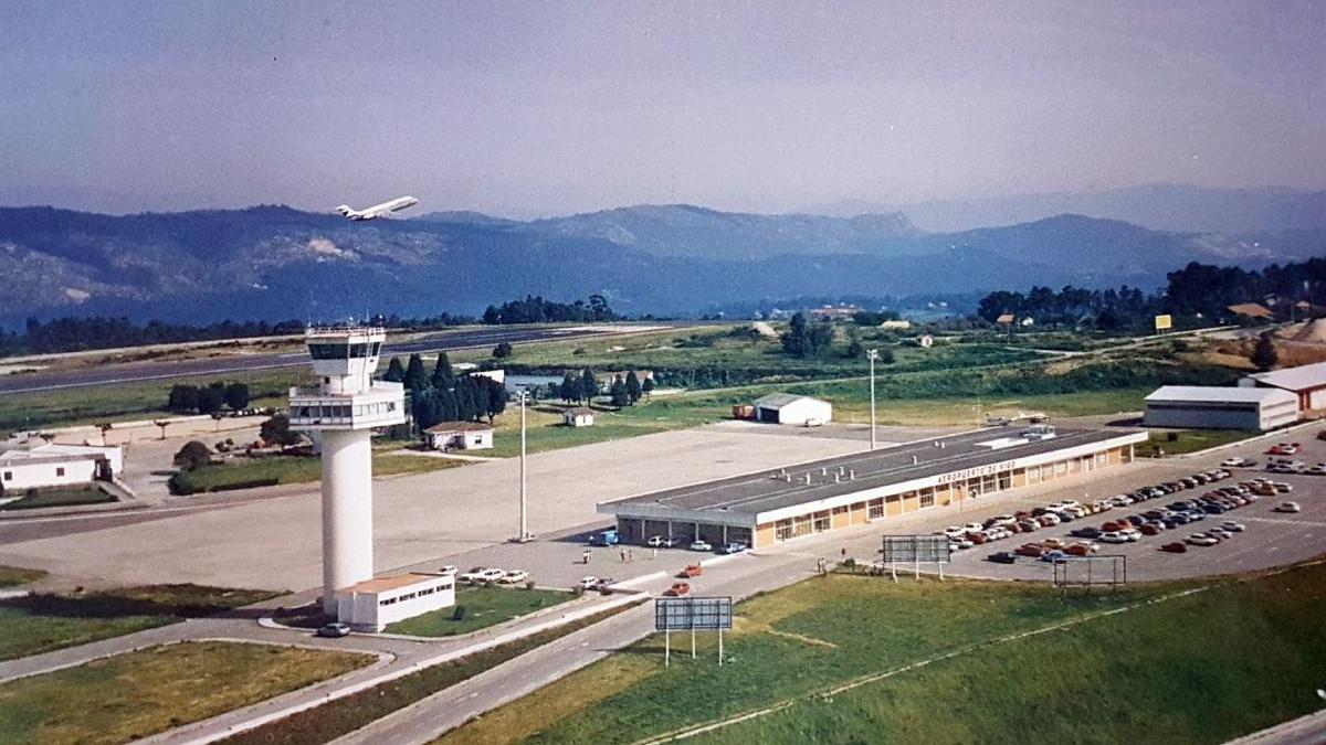 Vista de la terminal olívica a finales de la década de los 80. // AENA