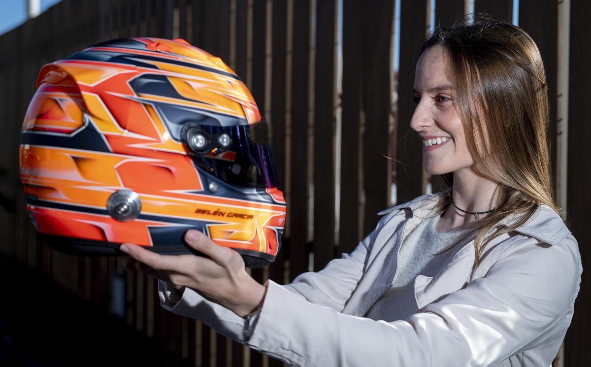 La piloto Belén García fotografiada antes de la entrevista