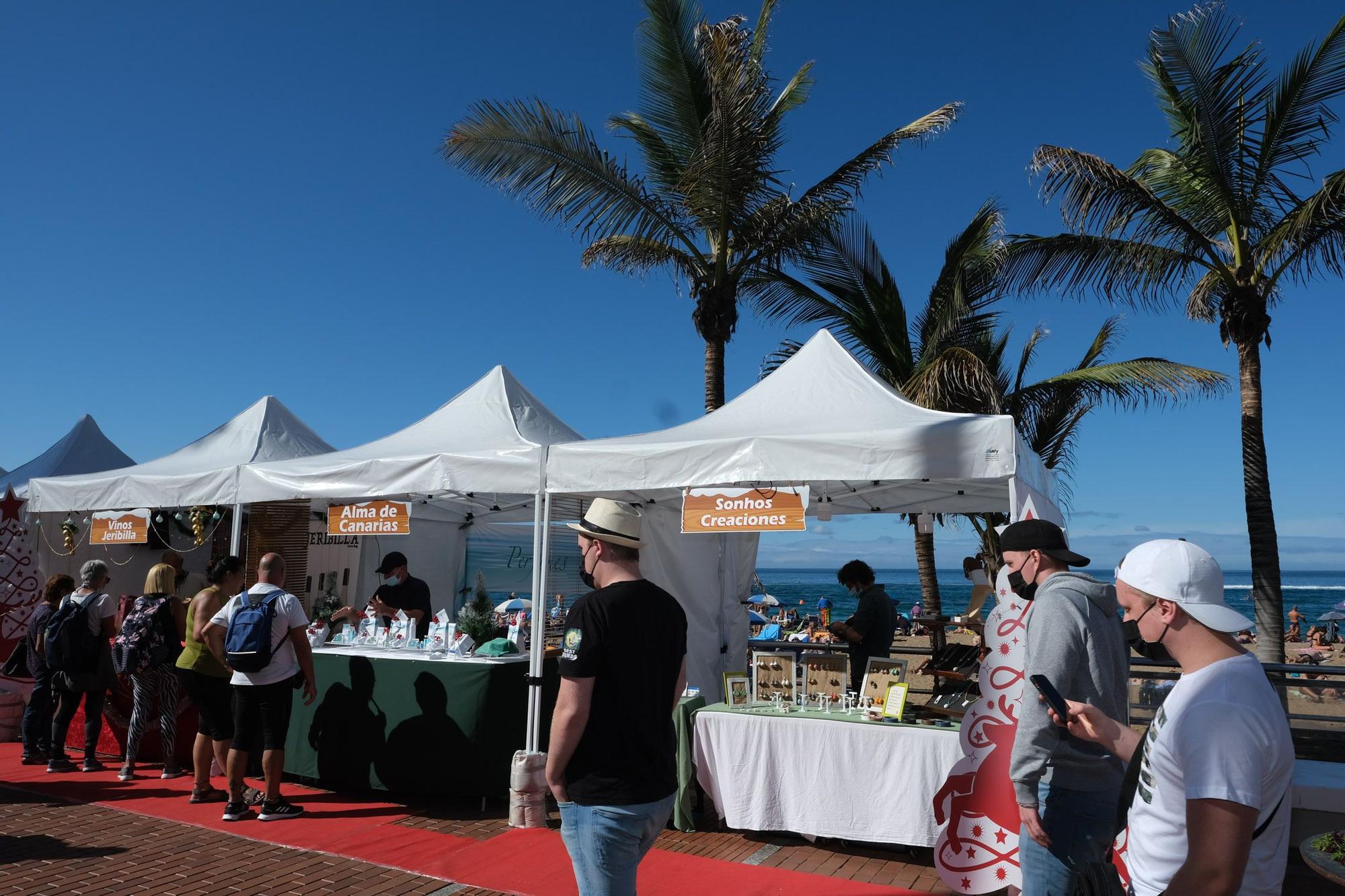 Feria de Navidad en el paseo de Las Canteras (19/12/2021)