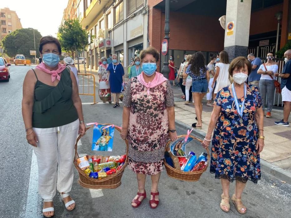 Recogida de alimentos en El Campello por la Virgen del Carmen