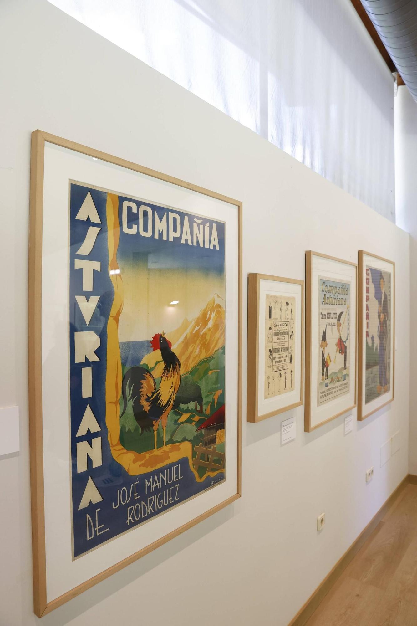 Exposición de carteles de teatro asturiano en el Muséu del Pueblu d'Asturies