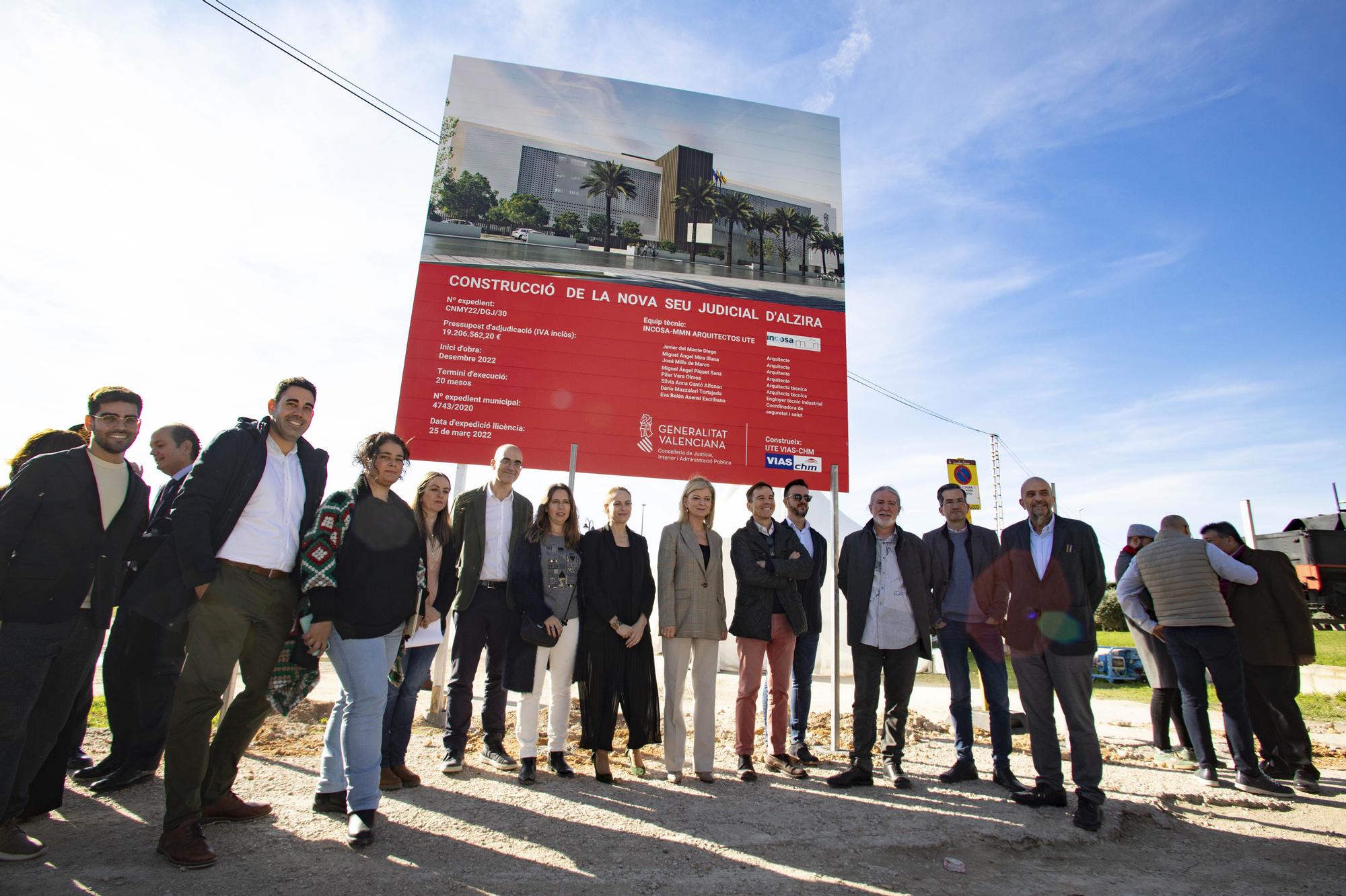 Inicio de la construcción del Palau de Justícia de Alzira