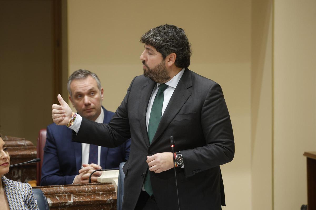 El presidente regional, Fernando López Miras