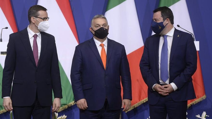 Orban, Salvini y Morawiecki ratifican su alianza ultra entre ataques a Bruselas