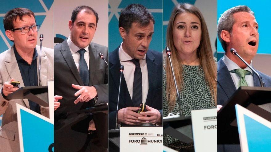 José Antonio Belso, de SUMA; Alberto Gonzalo, de UTE Alicante; Jordi Azorín, de Hidraqua; Rocío Belchi, de Actúa, y Raúl Cantero, de Vectalia.