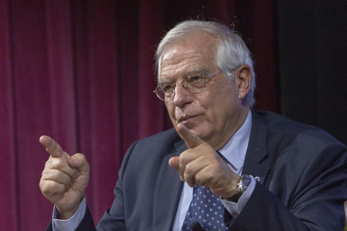 NUE07. NUEVA YORK (EEUU), 20/09/2018.- El ministro español de Asuntos Exteriores, Josep Borrell, participa durante una conferencia sobre Europa y el Estado del Reino de España: retos actuales y promesas futuras hoy, jueves 20 de Septiembre de 2018, en la Universidad de Nueva York (NYU), en Nueva York (EE.UU.). Borrell estimó que resolver con éxito la división visible dentro de la sociedad catalana desde que se celebró el referéndum del 1-O podría llevar veinte años. EFE/Miguel Rajmil