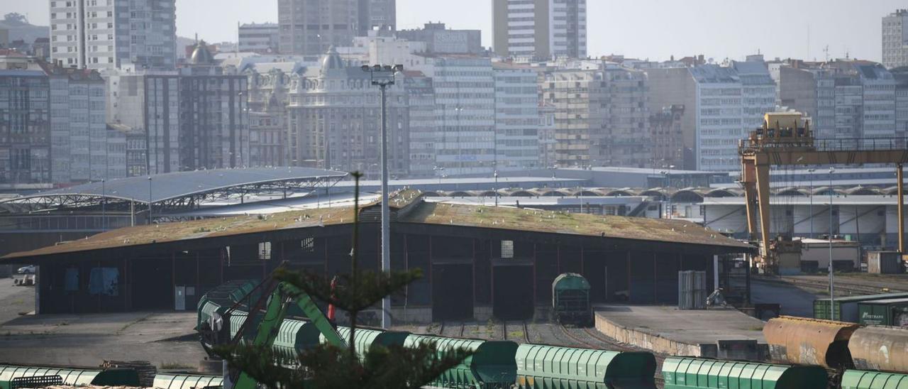 Estación de los muelles de San Diego, de los que se prevé una futura desafectación. |   // Carlos Pardellas