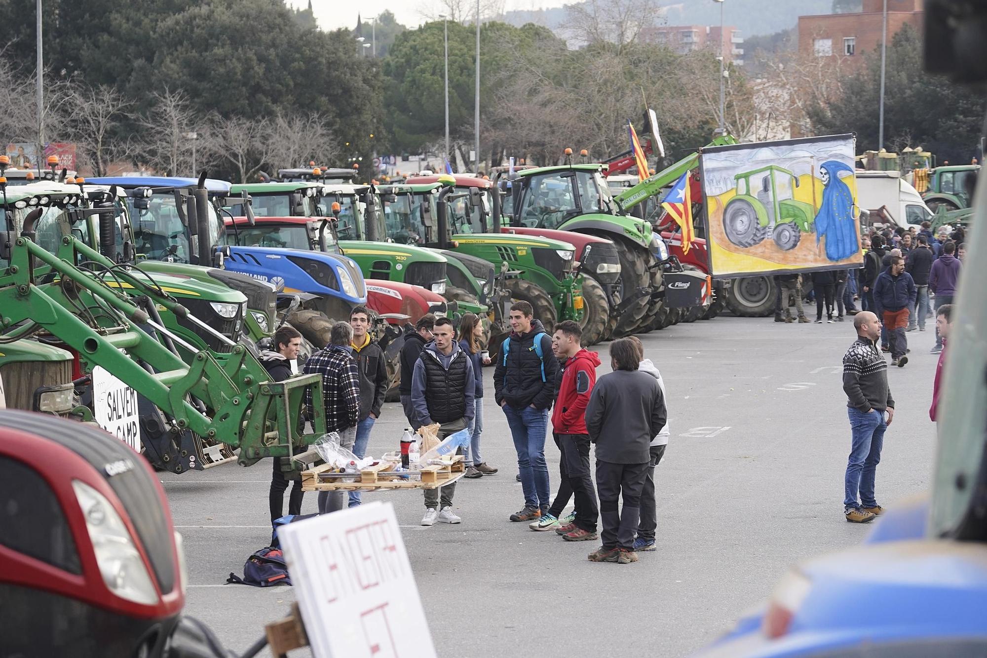 Protesta de la pagesia a Girona