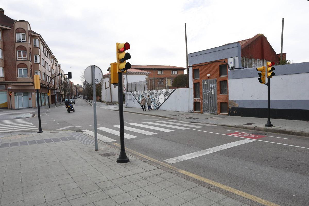 Tramo final del carril bici de Mariano Pola, que terminar a pocos metros de Palafox.