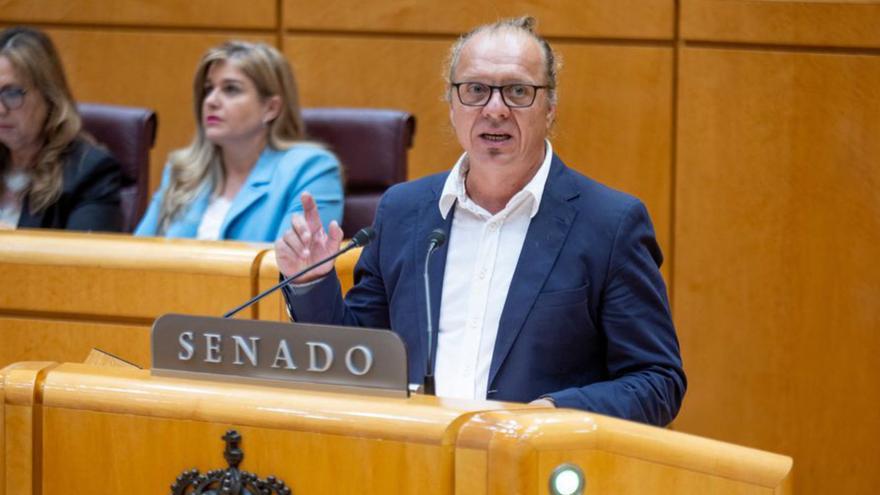 Imagen de archivo de una intervención de Ferrer en el Senado. | DAVID CORRAL