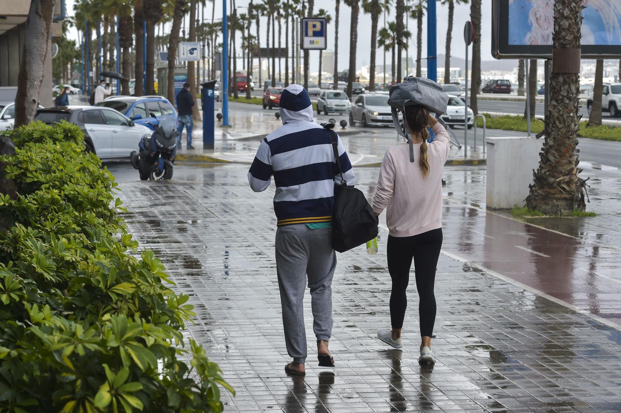 Lluvia en Las Palmas de Gran Canaria (5/03/2021)