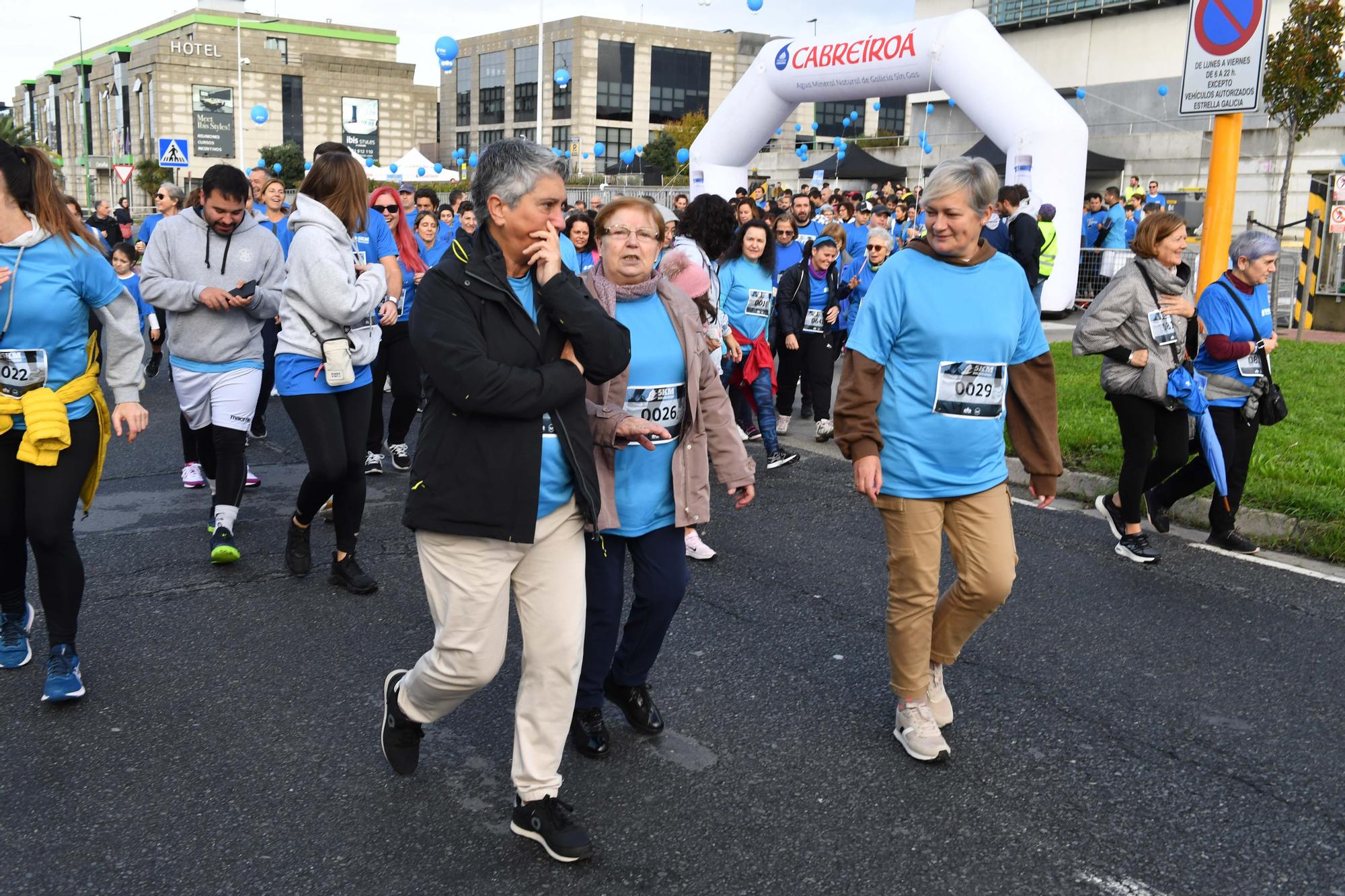 La carrera 5KM Solidarios en Agrela y con la salida en la fábrica de Estrella