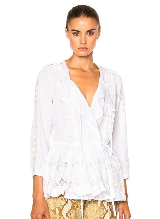 Blusa crepé de Givenchy