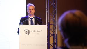 Jaume Alemany, uno de los socios fundadores de etalentum, durante la gala de celebración del 10º aniversario de la empresa.