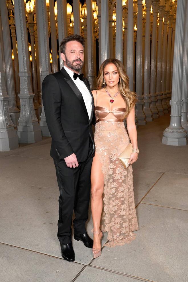 Jennifer Lopez y Ben Affleck en la gala LACMA Film+Art 2023