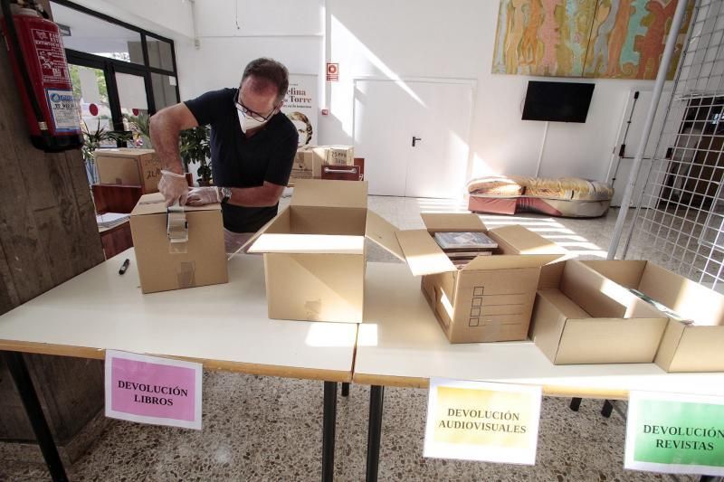 Apertura de las bibliotecas | 25/05/2020 Biblioteca de la Casa de la Cultura en Santa Cruz de Tenerife   | 25/05/2020 | Fotógrafo: María Pisaca Gámez