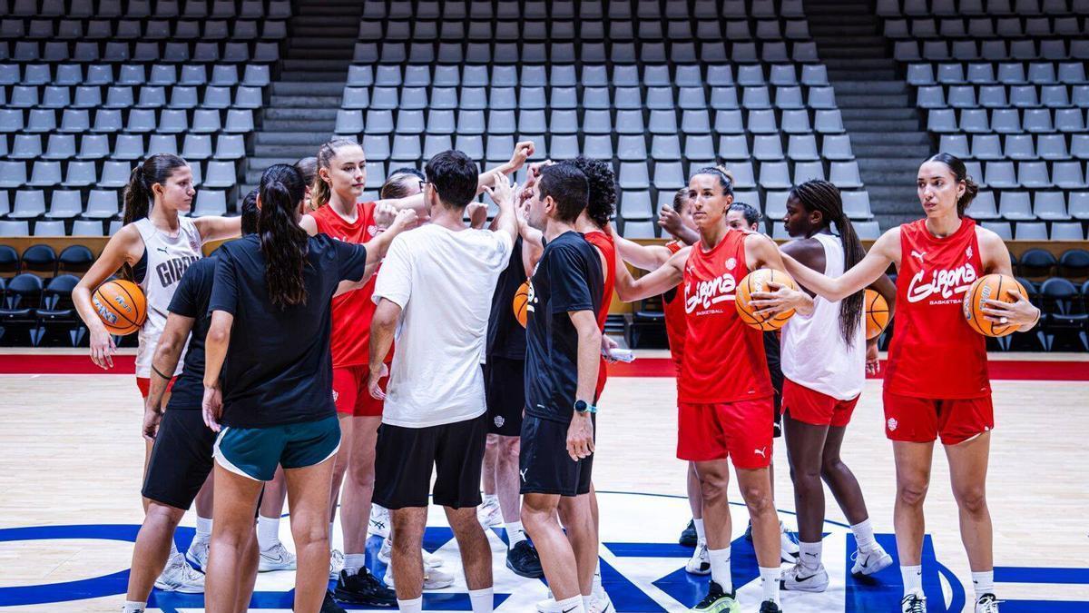 Les imatges dels primers entrenaments de l'Spar Girona