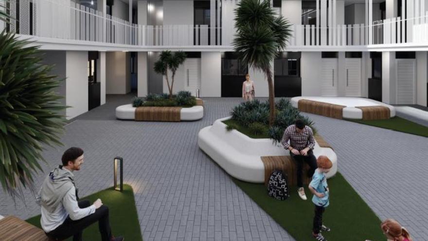 Más plazo para la construcción del edificio de 76 viviendas de alquiler asequible para jóvenes de Travalón