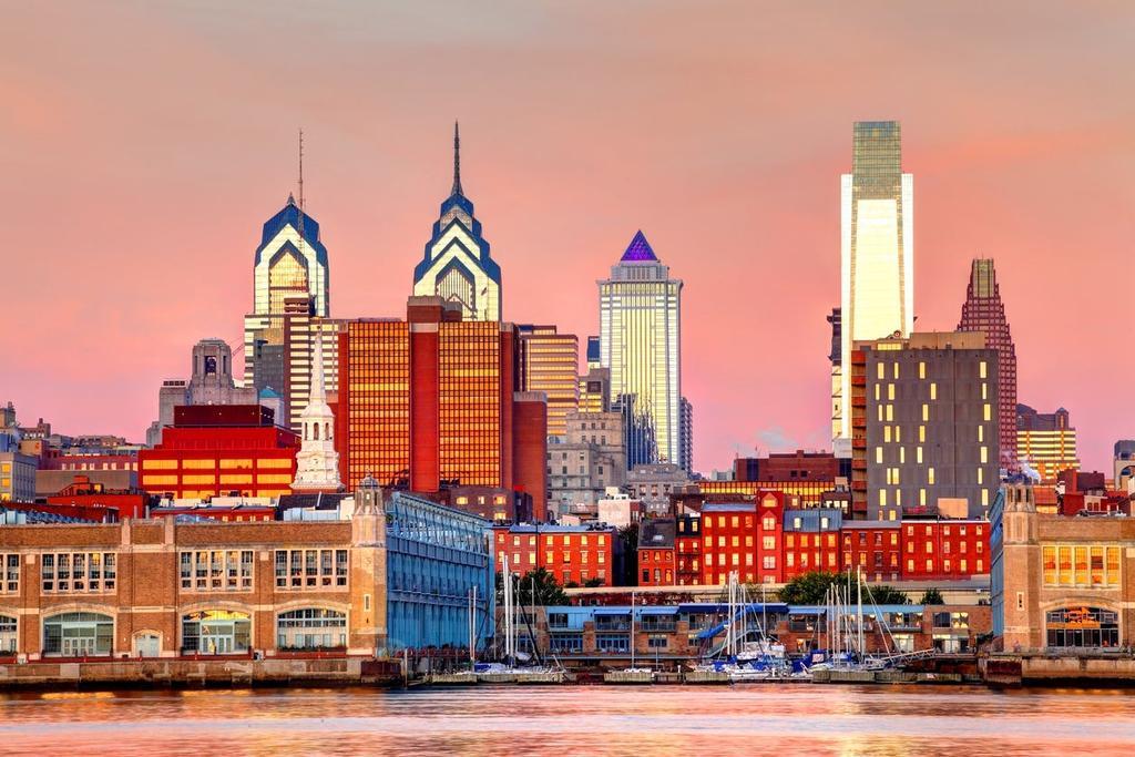 Downtown Philadelphia Pennsylvania Skyline