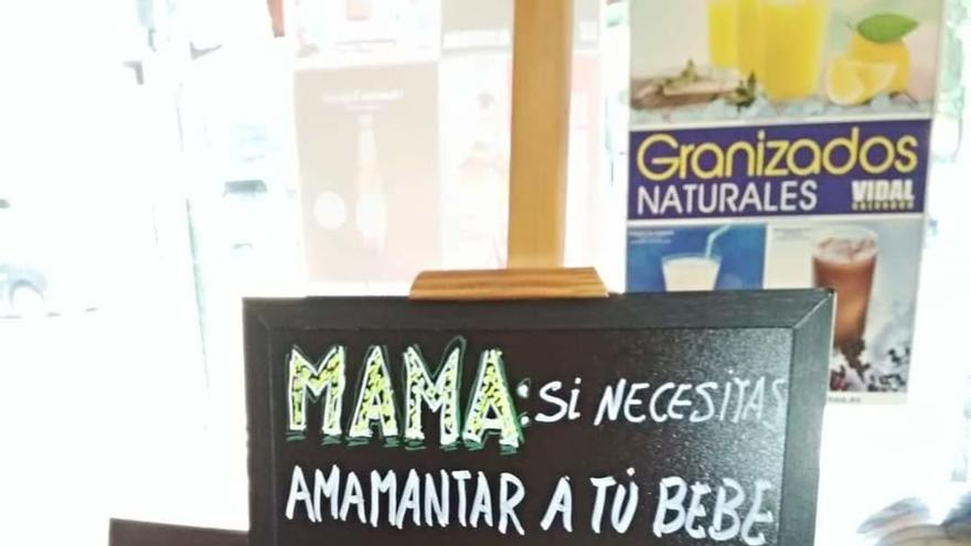 Confitería Máiquez invita a bebida a las madres que tengan que amamantar