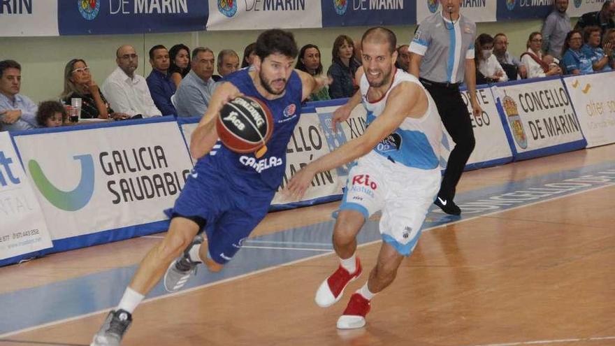 Partido de Copa Galicia en A Raña entre Obradoiro y Breogán. // S.A.