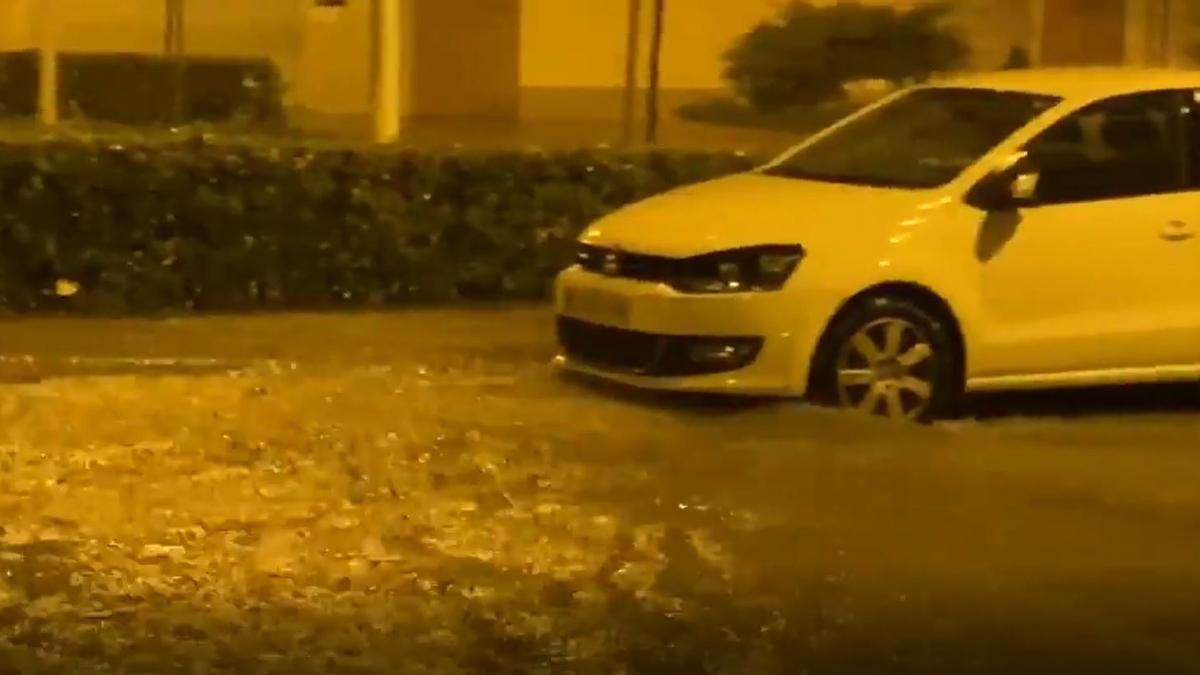 Lluvias torrenciales en Port de Sagunt.