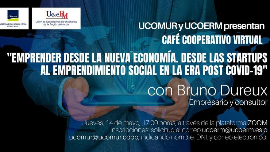 Bruno Dureux ofrecerá mañana su visión del emprendimiento tras la Covid-19