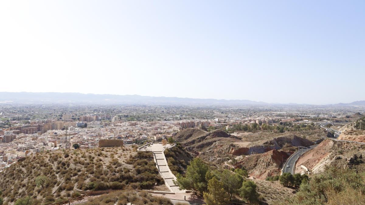 Valle del Guadalentín desde el Castillo de Lorca.